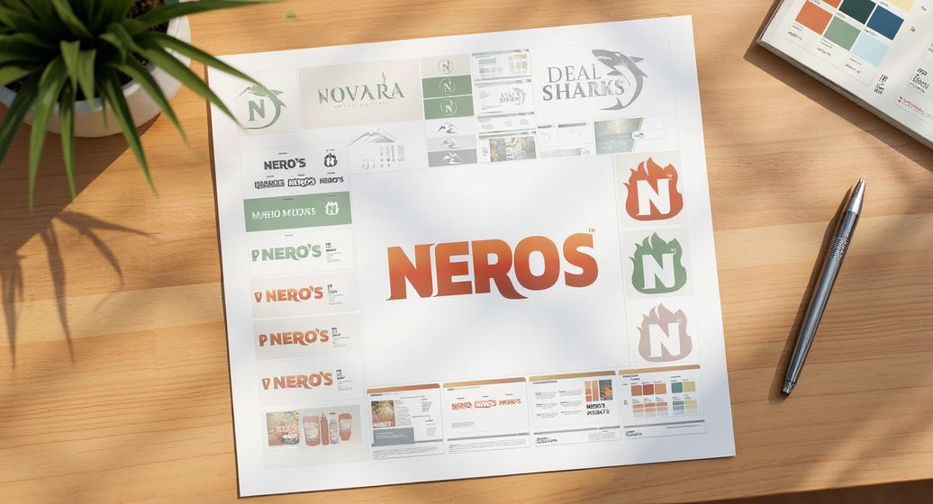 Neros food brand style sheet — made with White Line